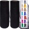 2 Pcs Black Deco Mesh Ribbon Rolls 10 Inch 10 Yards(30 ft) Decorative Mesh Fabric with Foil